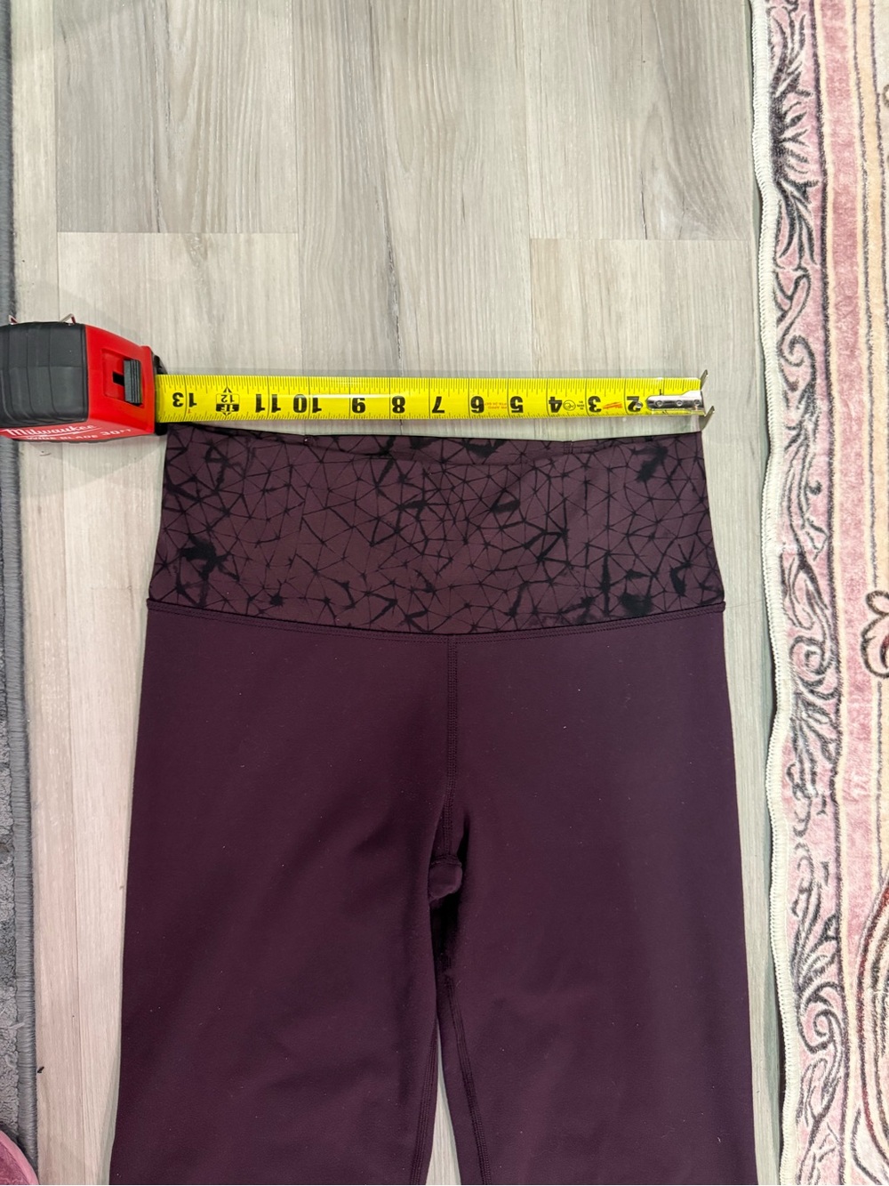 Lululemon Vintage Groove Tall Flare Yoga Pants Burgundy Plum